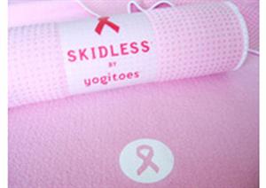 Breast Cancer Awareness Pink Skidless Yoga Mat Towel